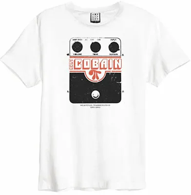 Buy Amplified Kurt Cobain Superfuzz Mens White T Shirt Nirvana Amplified Tee T Shirt • 16.95£