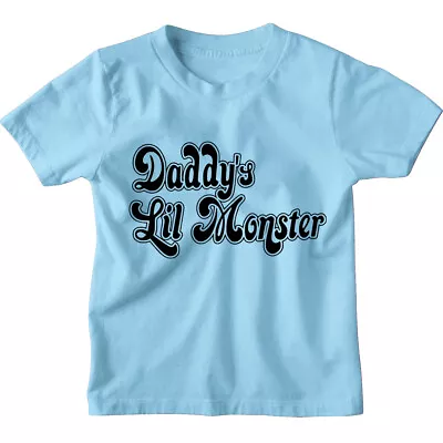 Buy Daddy's Lil Monster Kids Boys Girls T-Shirt | Screen Printed • 8.95£