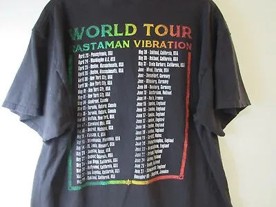 Buy Bob Marley Rastaman Vibration Tour Music Entertainer Reggae & Ska T-Shirt XL • 113.58£