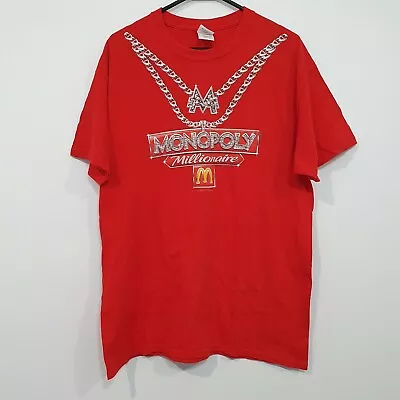 Buy Mcdonald's Monopoly Millionaire Diamond Chain Red T-Shirt Size Large Promo  • 15.48£