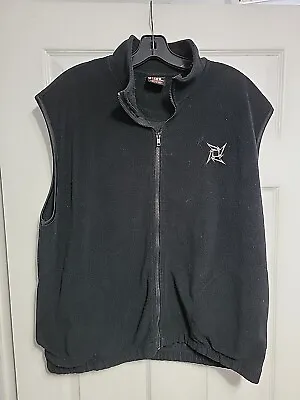 Buy Vintage Giant Tag Metallica Metal Rock Band Black Fleece Vest Jacket Mens XL • 28.42£