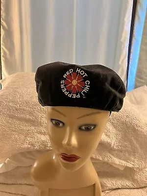 Buy Vintage 90s Red Hot Chili Peppers  News Boy Hat Snap Front  Black Official Merch • 145.97£