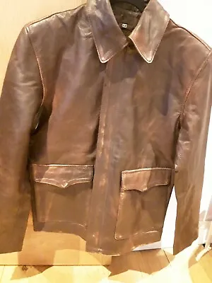 Buy Mens Leather Look Jacket Size Small By CAVA • 39.99£