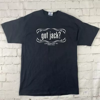 Buy Jack Daniel's Whiskey Men's T Shirt Adult Size Large L Black White Got Jack? • 9.95£