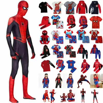 Buy Kid Child Superhero Fancy Dress Outfits Boys Cosplay Costume Spider-Man.Clothes • 11.71£