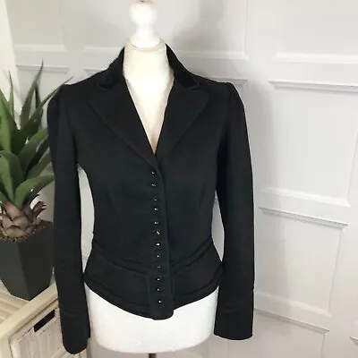 Buy Lauren Jeans Co Premium Jacket Size 31in Chest Small Black Cotton Jacket • 9.95£