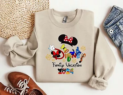 Buy Disney Family Vacation 2024 Sweatshirt Mickey And Friends Disney Crewneck • 27.85£