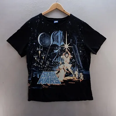 Buy Star Wars T Shirt Large Black Graphic Print Darth Vader Short Sleeve Mens • 7.99£