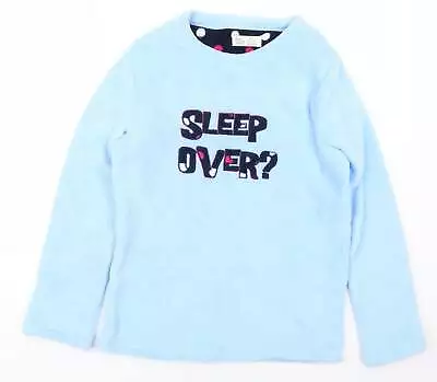 Buy Primark Womens Blue Solid Polyester Top Pyjama Top Size 6 - Sleep Over? • 4.50£