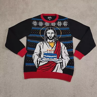 Buy Christmas Sweater Jesus Black Matter Medium • 12.48£
