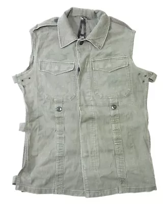 Buy German Army Surplus Moleskin Cotton Sleeveless Shirt Vest Jacket • 17.99£