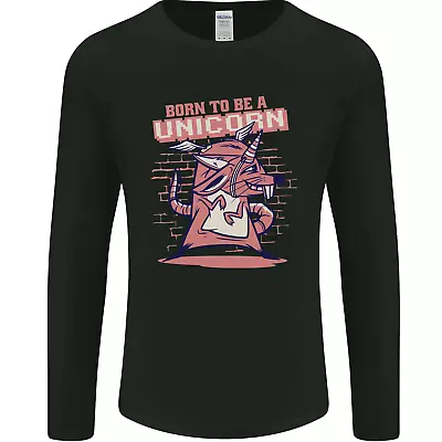 Buy A Rat Born To Be A Unicorn Funny Mens Long Sleeve T-Shirt • 12.99£