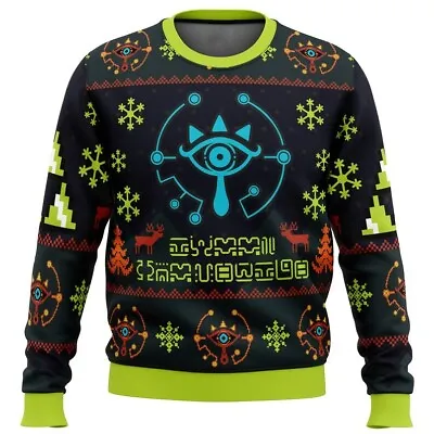 Buy Christmas Legend Of Zelda Logo Sweater, S-5XL US Size, Christmas Gift • 33.13£