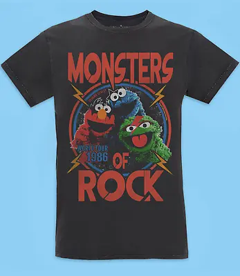 Buy Mens Sesame Street Monsters Of Rock T-Shirt S M L XL XXL Famous Forever Gift Top • 21.99£
