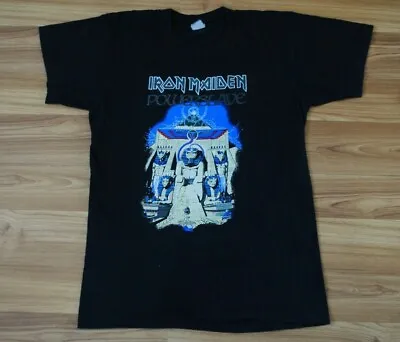Buy Iron Maiden Powerslave Mummy Vintage T-shirt Black Mens Small Extra Rare Rock • 53.04£