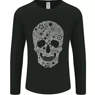 Buy Gear Skull Biker Motorcycle Motorbike Cars Mens Long Sleeve T-Shirt • 12.99£