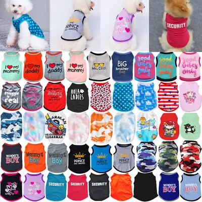Buy Pet Dog Clothes Puppy T-shirt Clothing Puppy Chihuahua Vest Plaid For Small Dogs • 3.48£