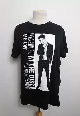 Buy Panic At The Disco 2019 Tour T-shirt Black & White Size Medium VF3 • 9.99£