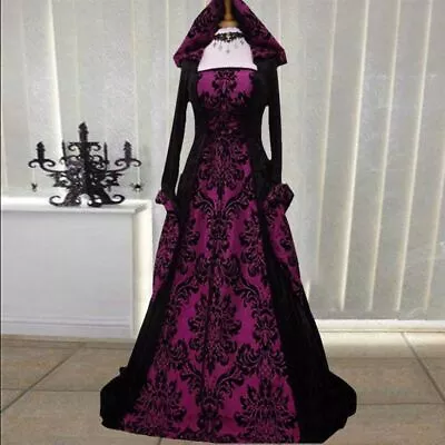 Buy Women Medieval Vintage Queen Long Prom Ball Gown Costume Dress Gothic Clothing • 31.86£