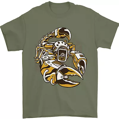 Buy Steampunk Scorpion Mens T-Shirt 100% Cotton • 7.99£