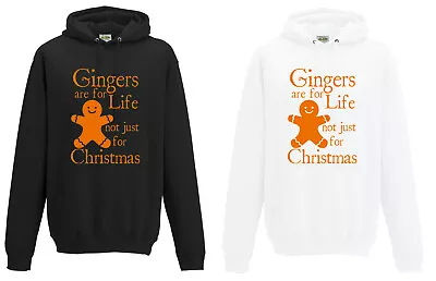 Buy Gingers Are For Life Not Just Christmas Hoodie JH001, Funny Gingerbread Jumper • 23.95£