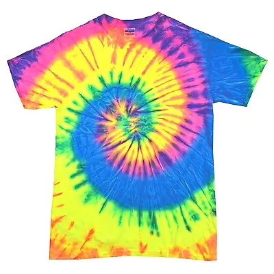 Buy Tie Dye T-Shirt Hand Dyed Top Tye Die Indie Music Festival Vintage Hippy Colours • 11.73£