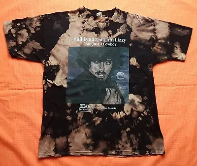 Buy Vintage Phil Lynott Thin Lizzy Vintage JTS  Tie Dye T Shirt Size XL • 50£