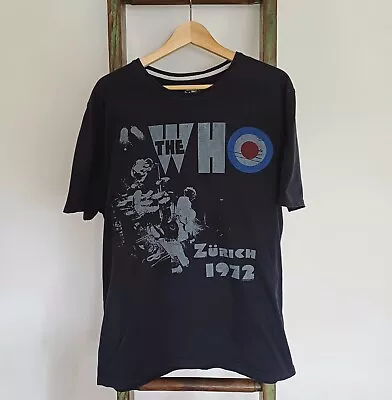 Buy The Who T Shirt Zurich 1972 Size XL Navy Colour • 14£