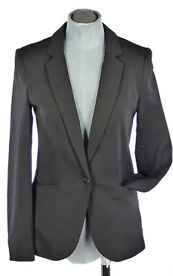 Buy HM Womens Black Blazer One Button Lapel Collar Casual Office Classic EU 34 XS • 8.99£