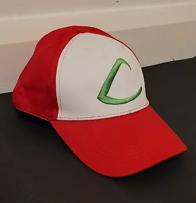 Buy Pokemon Ash Ketchum Cap Embroidered Hat One Size White/Red Unisex • 9.95£