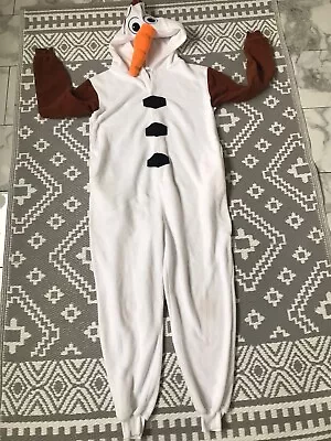 Buy Olaf Frozen Adult Snowman Costume Wanziee Bodysuit Pyjamas SIZE S UP To 160 Cm • 9£