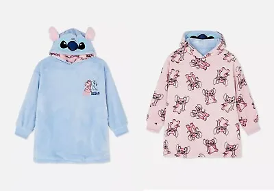 Buy Kid’s Disney’s Lilo & Stitch Reversible Snuddie Hooded Snoodie Hoodie Gift Child • 27.99£