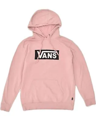 Buy VANS Mens Graphic Hoodie Jumper Small Pink Cotton QC08 • 15.25£