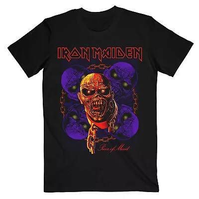 Buy Iron Maiden Piece Of Mind Multi Head Eddie Black T-Shirt NEW OFFICIAL • 16.59£