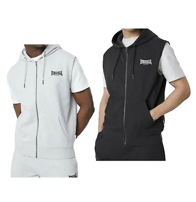 Buy Mens Lonsdale Jersey Cotton Heavyweight Sleeveless Hoodie Sizes From S To 4XL • 20.51£
