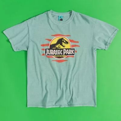 Buy Official Jurassic Park Jeep Logo Vintage Wash Green T-Shirt • 24.99£