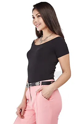 Buy Ladies New Look Shirred Short Sleeve Summer Cotton Stretchy Tops Pack 2 • 5.99£