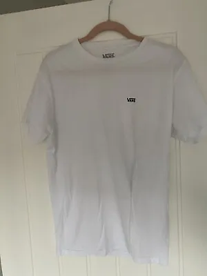 Buy Men’s White Vans Classic Fit T Shirt • 7£