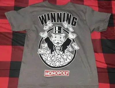 Buy Monopoly Man Winning Boys Shirt Size 4/5 6/7 8 10/12 18 New • 5.89£