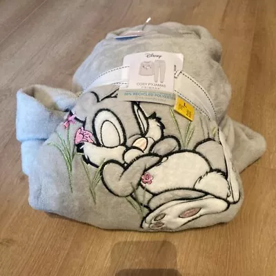 Buy Disney Bambi Thumper Rabbit Ladies Cosy Fleece Pyjamas Women's PJ's Large 14-16 • 27.50£