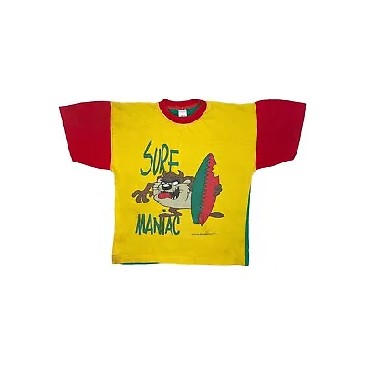 Buy Vintage 1991 Taz Looney Tunes T-Shirt Multicoloured Age 9-10 • 39.99£