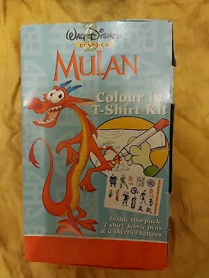 Buy Walt Disney Mulan Mushu Dragon Colour In Tshirt Kit BNIB RARE • 25£