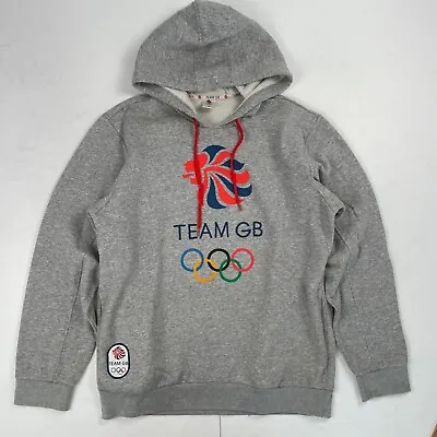 Buy Team GB Hoodie Medium Grey Mens Pullover Sweatshirt GB Olympics • 12.05£