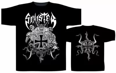 Buy Sinister Iron Cross Tshirt Medium Rock Metal Thrash Death Punk • 11.40£