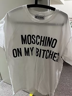 Buy Moschino On My Bitches T Shirt - Oversized • 40£