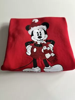 Buy Girls Sweatshirt, Age 11-12 Christmas Mickey Mouse Theme • 4£