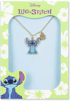 Buy Lilo And Stitch Disney Gold Necklace - Quality Jewellery Gift For Kids, Girls UK • 27.90£