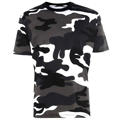 Buy Mens Jungle Camouflage T-shirt Muscle Vest Hunting Fishing Army Sun Top S-5XL • 8.49£