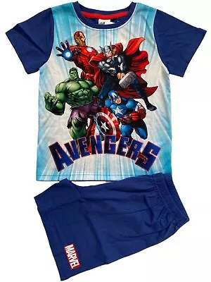 Buy New Marvel Avengers Pyjamas.t-shirt And Shorts.5-6yrs. • 5.49£