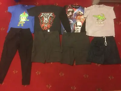 Buy Boys Clothes Bundle Age 11-12 Years 8 Items T Shirts Shorts Pants Star Wars • 4£